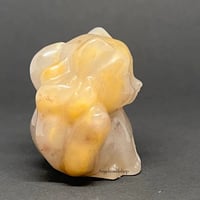 Image 2 of Nine (9) Tailed Fox - Agate Carving “G”