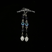 Image 5 of Evil Eye/Hamsa Earring (L)