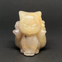 Image 1 of Nine (9) Tailed Fox - Agate Carving “A”
