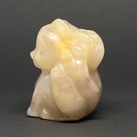 Image 2 of Nine (9) Tailed Fox - Agate Carving “A”
