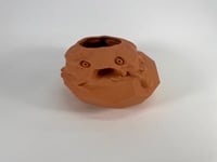 Image 1 of Squat Screaming Egg (terra cotta)