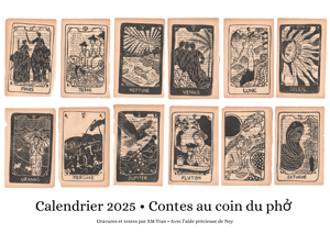 Calendrier 2025 des contes au coin du phở 