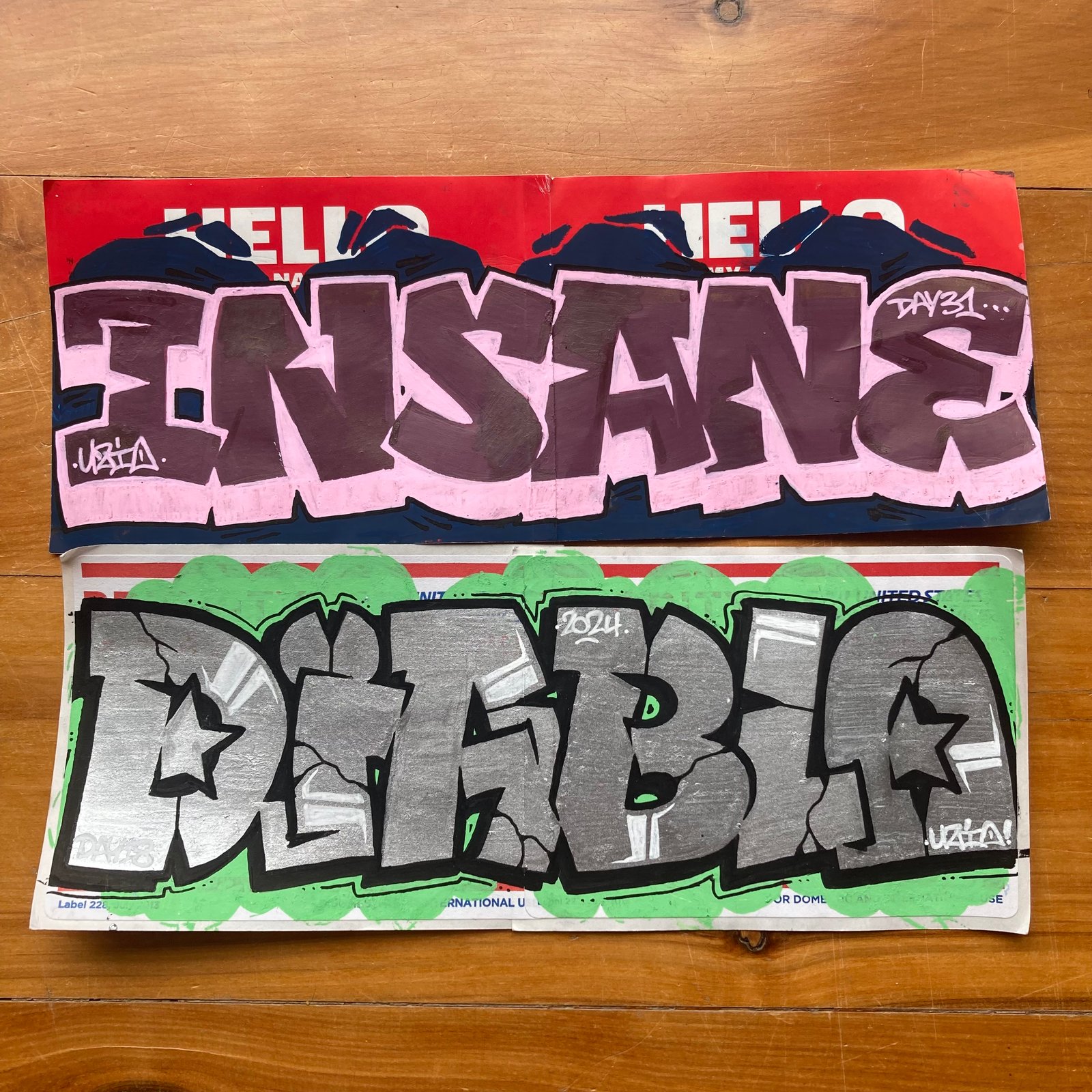 KRINKTOBER GRAFFITI PIECES | Uzio Art