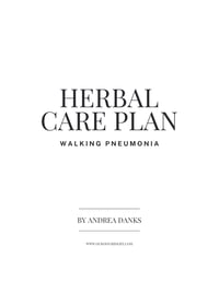 Image 1 of Herbal Care Plan: Walking Pneumonia | a downloadable + printable ebook