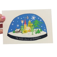 Bethlehem Snowdome Christmas Card