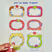 Image 3 of You've Been Framed! Clear Sticker Sheet