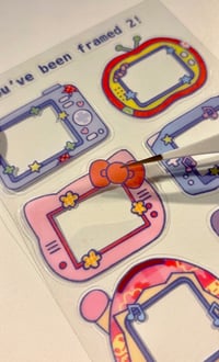 Image 2 of You've Been Framed 2! Clear Sticker Sheet