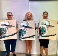 Image 3 of Townsville 'Paint a Kookaburra' Workshop - Full Day Class 