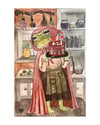 The Frog Kitchen Witch 8 X 10 Print