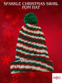 Image 2 of Christmas Pom Hats