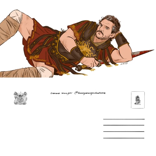 Image of Hunks in Repose Postcards