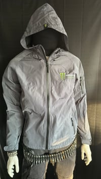 Image 1 of Monster Energy Hooded Full Zip Windbreaker Rain Jacket Men's in SMALL