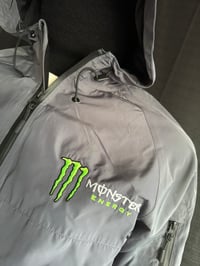 Image 2 of Monster Energy Hooded Full Zip Windbreaker Rain Jacket Men's in SMALL