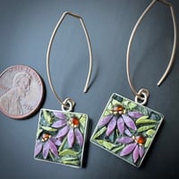 Image 2 of Coneflower Earrings 