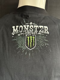 Image 4 of Monster Energy 'Unleash The Beast' Men's Black Long-Sleeve Tee in S-M-L - NEW!