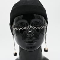 Image 2 of Silver Luna Moth Facechain