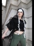Image 4 of Silver Luna Moth Facechain