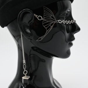 Image of Silver Luna Moth Facechain