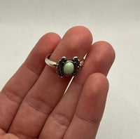 Image 3 of Floral Variscite Ring