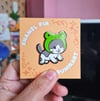 FROGGY CAT ENAMEL PIN