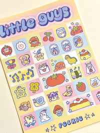 Image 1 of Little Guys Vinyl Sticker Sheet