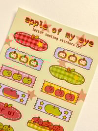Image 1 of Apple Of My Eye Vinyl Sticker Sheet