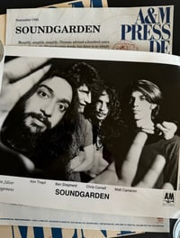 Image 2 of SOUNDGARDEN A&M Records 1991 Press Kit w/ 8x10 Photo + Folder + release PROMO