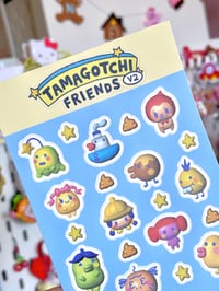 Image 1 of Tamagotchi Friends (Ver. 2) Vinyl Sticker Sheet