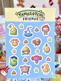 Image 2 of Tamagotchi Friends (Ver. 2) Vinyl Sticker Sheet