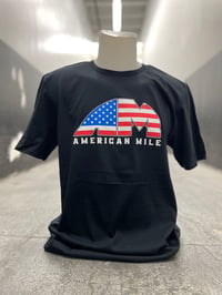 OFFICIAL AMERICAN MILE "CLASSIC" LOGO BLACK SHIRT