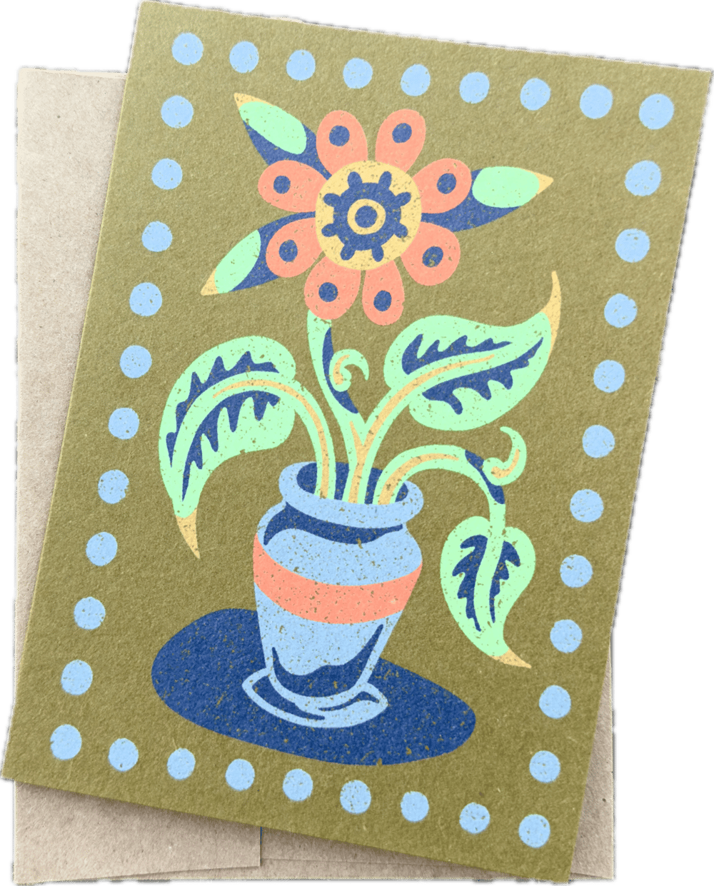 Flower greeting card