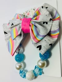 Image 1 of Large Double Rainbow Bow Set