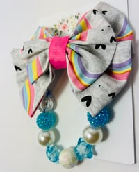 Image 3 of Large Double Rainbow Bow Set
