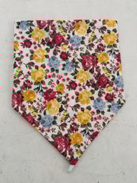Yellow, Red and Blue Floral Neckscarve
