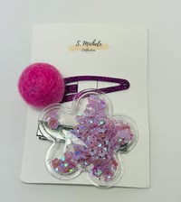 Image 1 of Flower Shaker Bow Clip