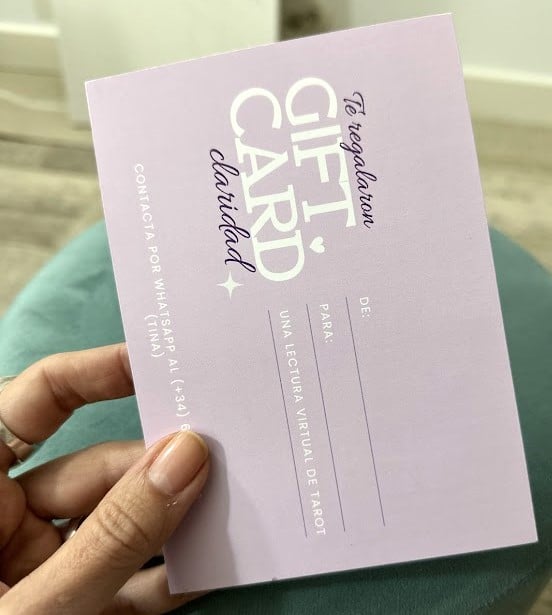 Image of Gift card: lectura de tarot