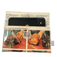 Image 4 of Retro Recipe Wallet - Slicing a Pineapple