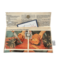 Image 5 of Retro Recipe Wallet - Slicing a Pineapple