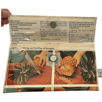 Image 8 of Retro Recipe Wallet - Slicing a Pineapple