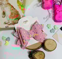 Image 1 of Peeps Glitter Bow Clip