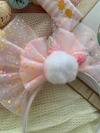 Large Pink Bunny Ears Headband