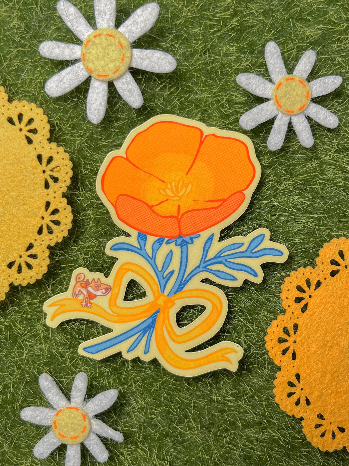 Image of California Poppy Sticker