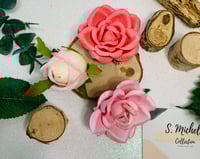 Rose Paper Hair Clips Set