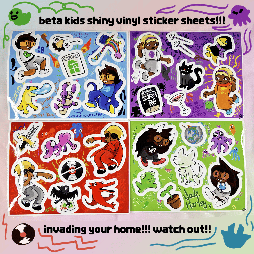 Image of  Beta Kids Vinyl Sticker Sheets