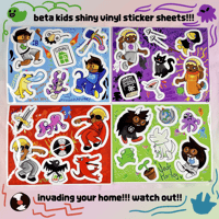 Image 1 of  Beta Kids Vinyl Sticker Sheets