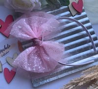 Image 1 of Large Tutu Bow Headband
