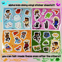 Image 1 of Alpha Kids Vinyl Sticker Sheets