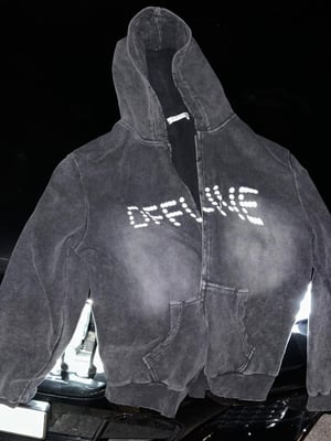 Image of PLACEBO - Offline Zip-Up Hoodie (Black)