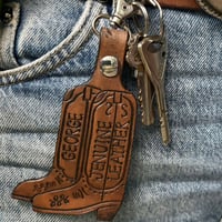 Image 1 of CUSTOM COWBOY BOOT KEYRING