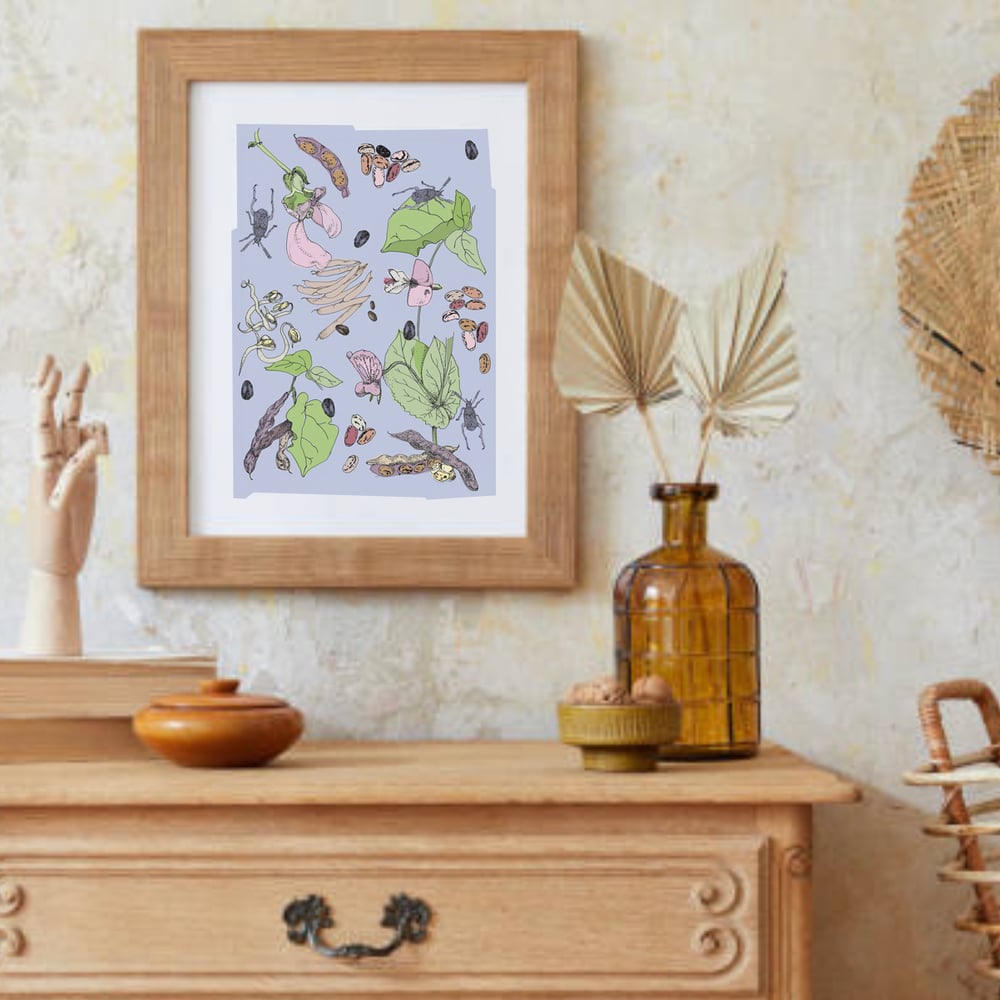 Image of Beans & Flowers Illustration